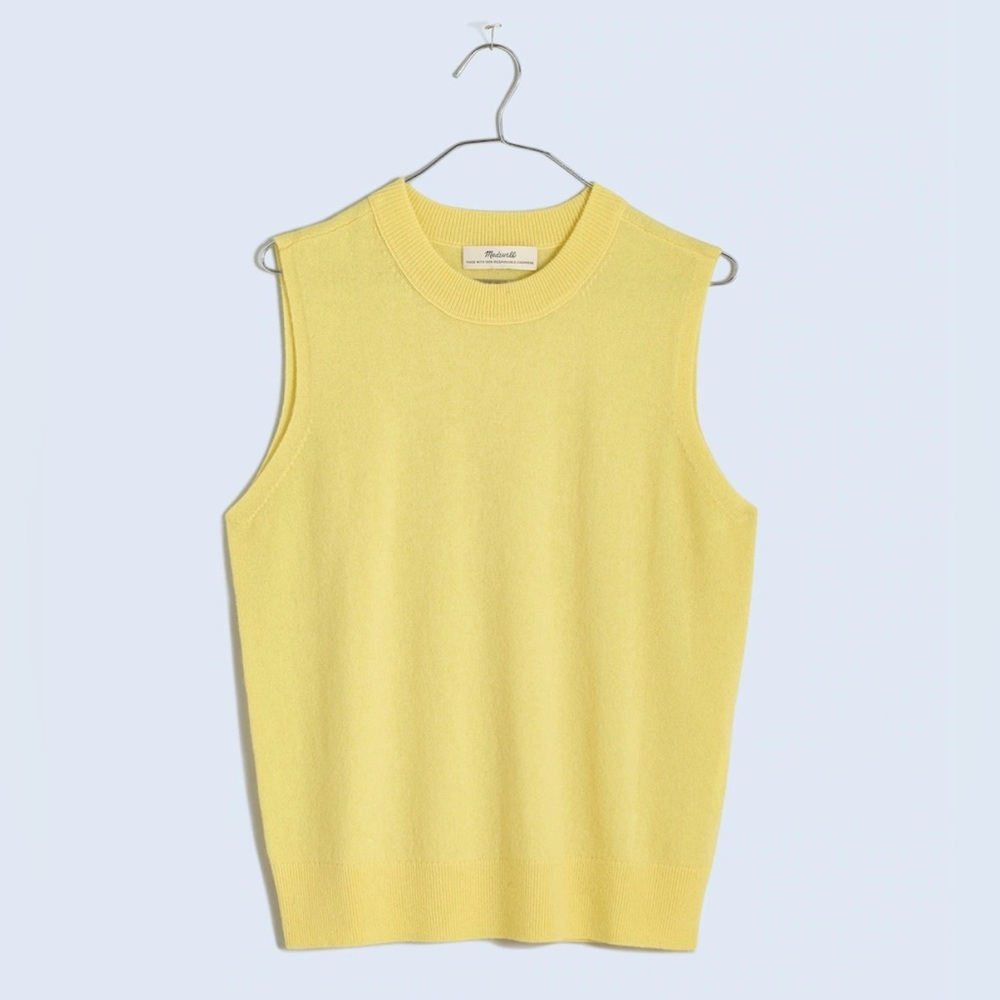 Madewell (Re)sponsible Cashmere Crewneck Sweater Vest